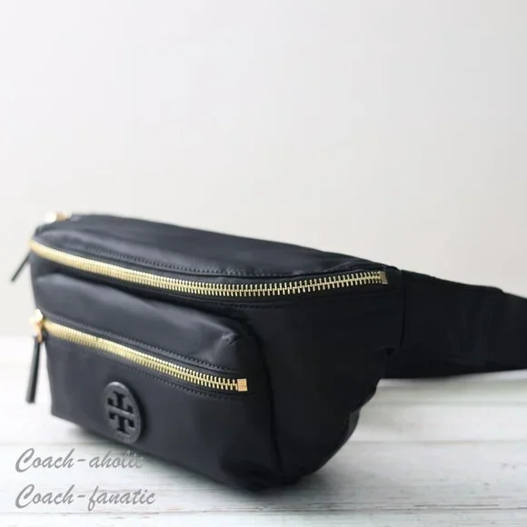NWT Tory Burch Nylon Belt Bag Fanny Pack Crossbody in Black - Picture 6 of 11